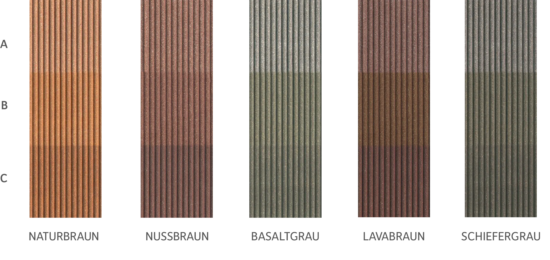 Terrassendiele CLASSIC massiv lavabraun