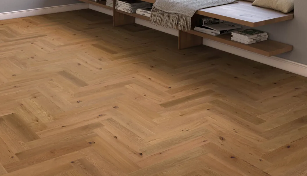 Raumbild - Eiche Maxistab T&W Boston astig ge&ouml;lt