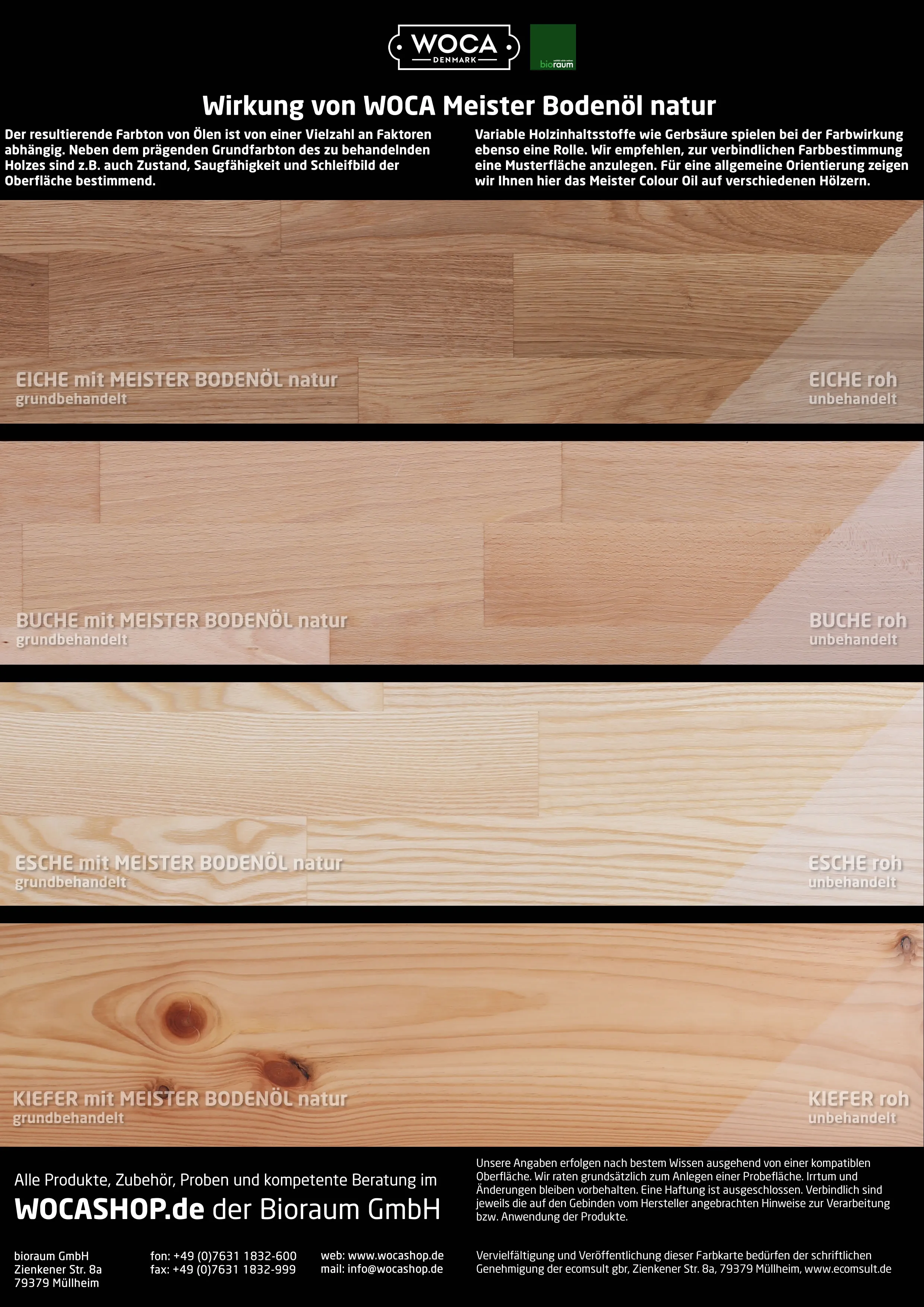 Woca Colour &Ouml;l  natur 2,5 l