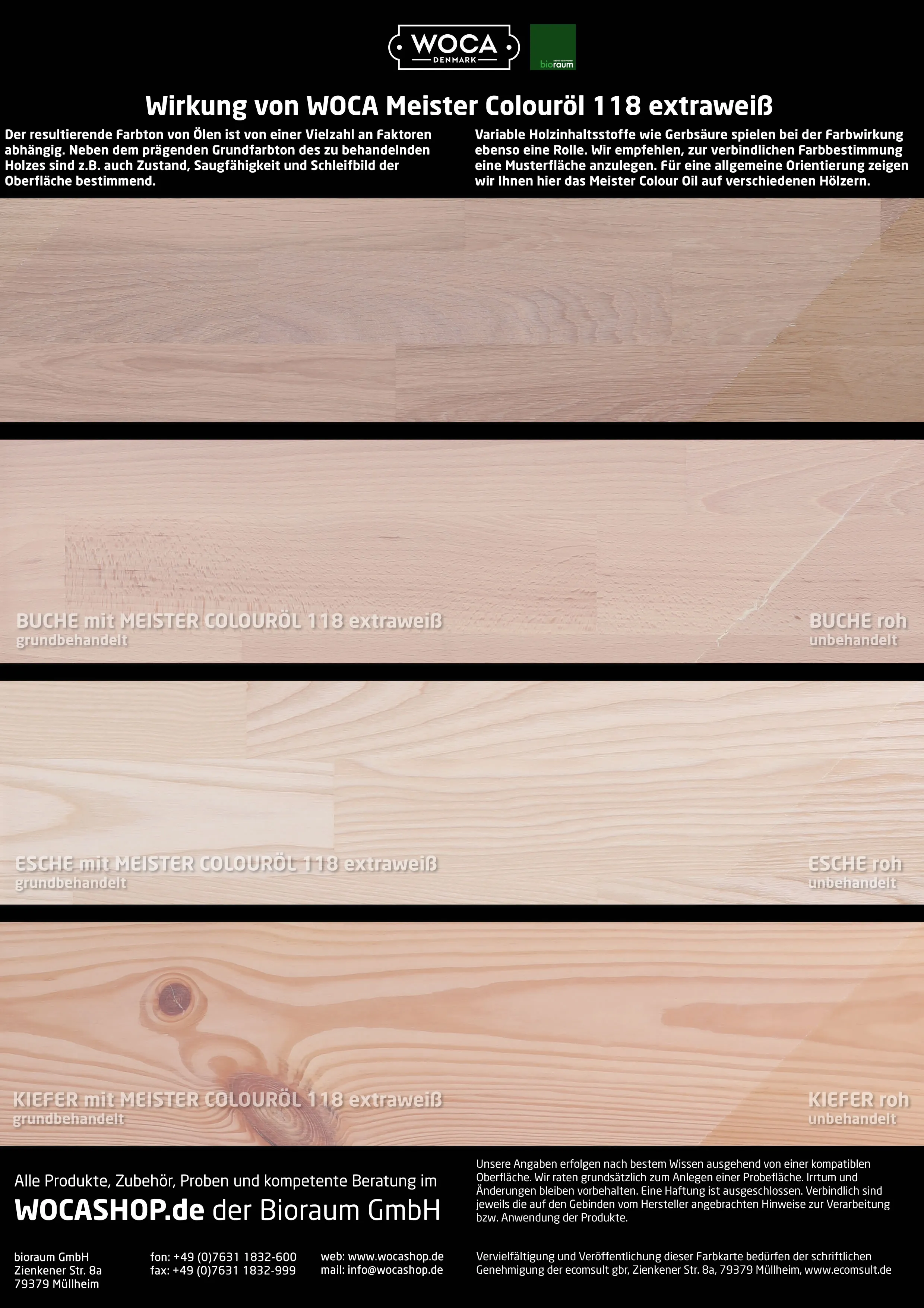 Woca Colour&ouml;l extra wei&szlig; 1,0 l